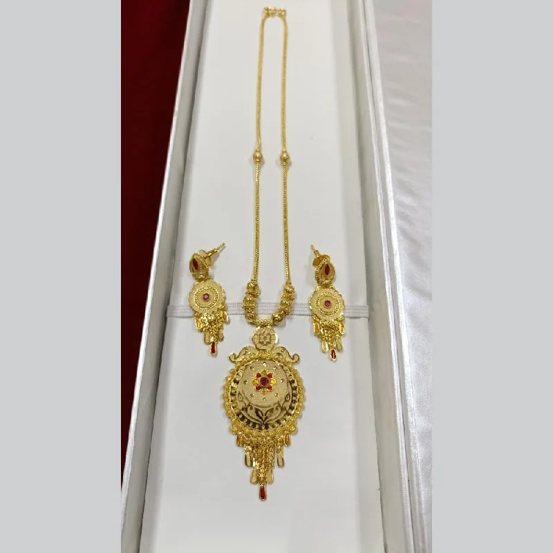 women’s long chain necklaces-Pari Art Jewellery Forming Long Necklace Set