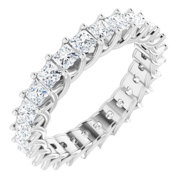 women’s unique rings-Platinum 2 3/8 CTW Natural Diamond Eternity Band