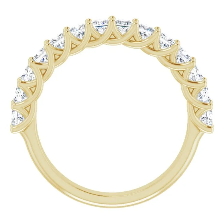 women’s vintage engagement rings-14K Yellow 1 1/3 CTW Natural Diamond Anniversary Band