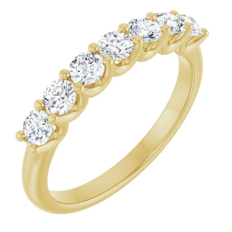 women’s opal rings-14K Yellow 5/8 CTW Lab-Grown Diamond Anniversary Band