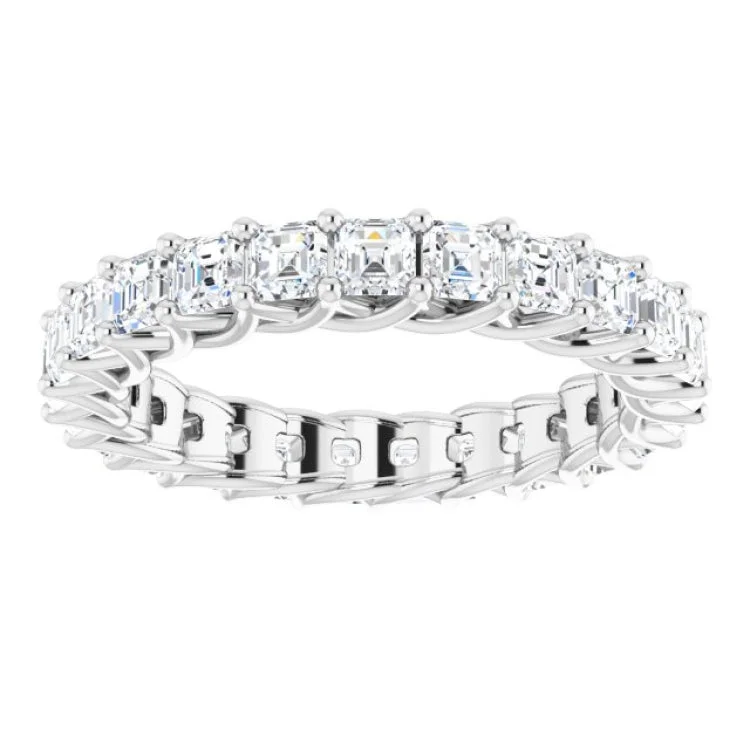 women’s classic rings-14K White 2 1/8 CTW Natural Diamond Eternity Band Size 7