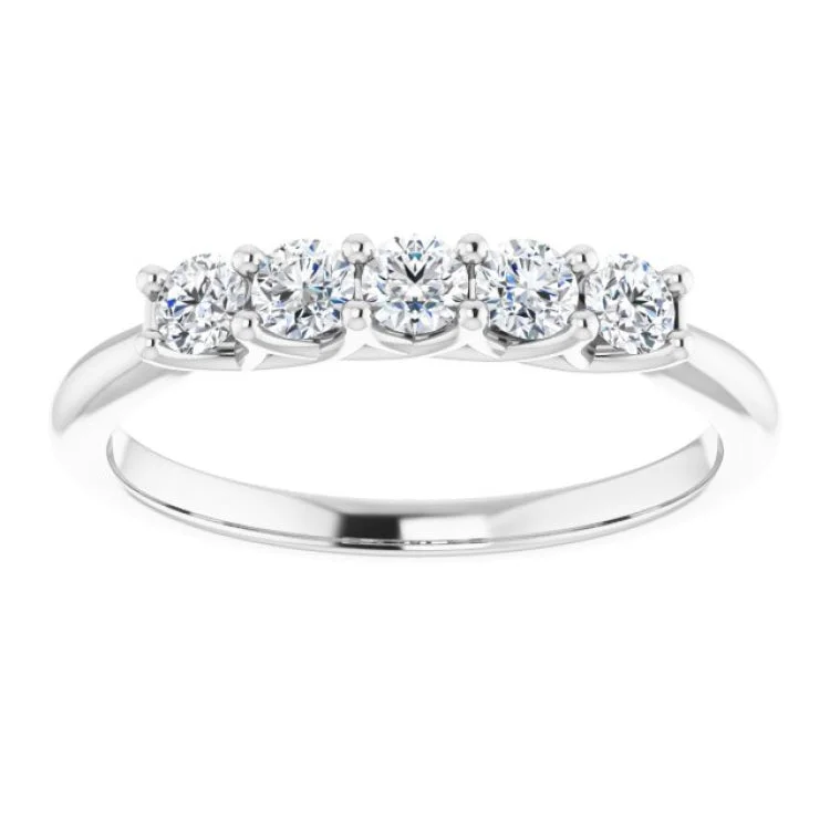 women’s eternity rings-14K White 3/8 CTW Natural Diamond Anniversary Band