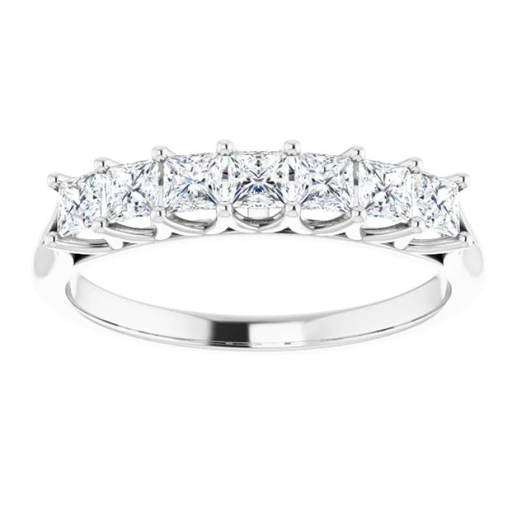 women’s diamond solitaire rings-Platinum 3/4 CTW Natural Diamond Anniversary Band