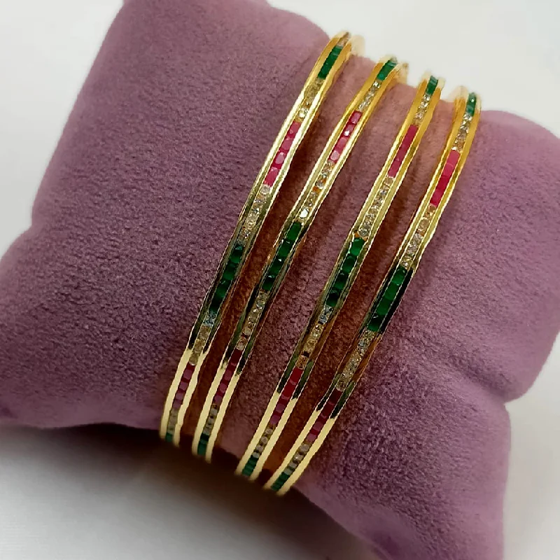 women’s statement bangles-Padmawati Bangles Gold Plated  Bangles Set