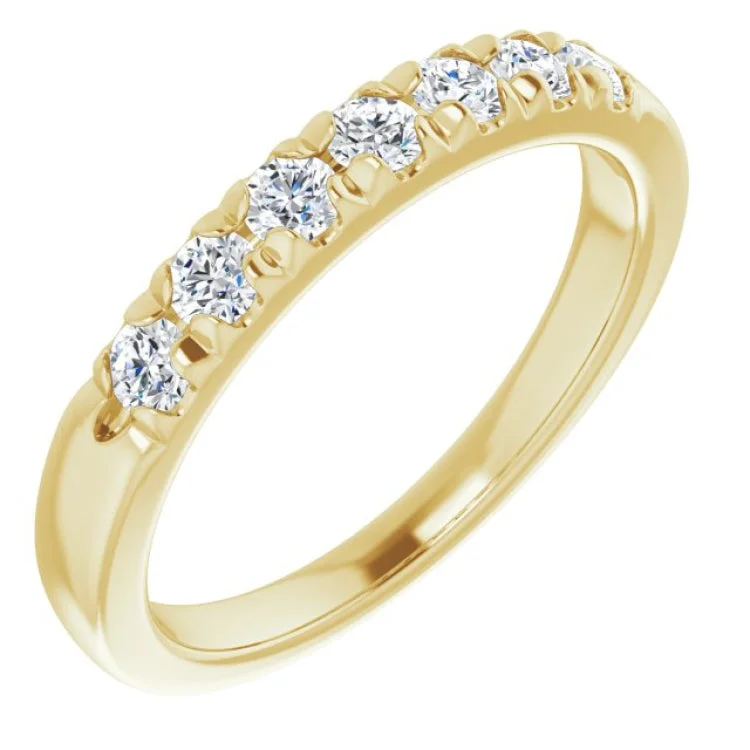 women’s platinum rings-14K Yellow 3/8 CTW Natural Diamond Anniversary Band