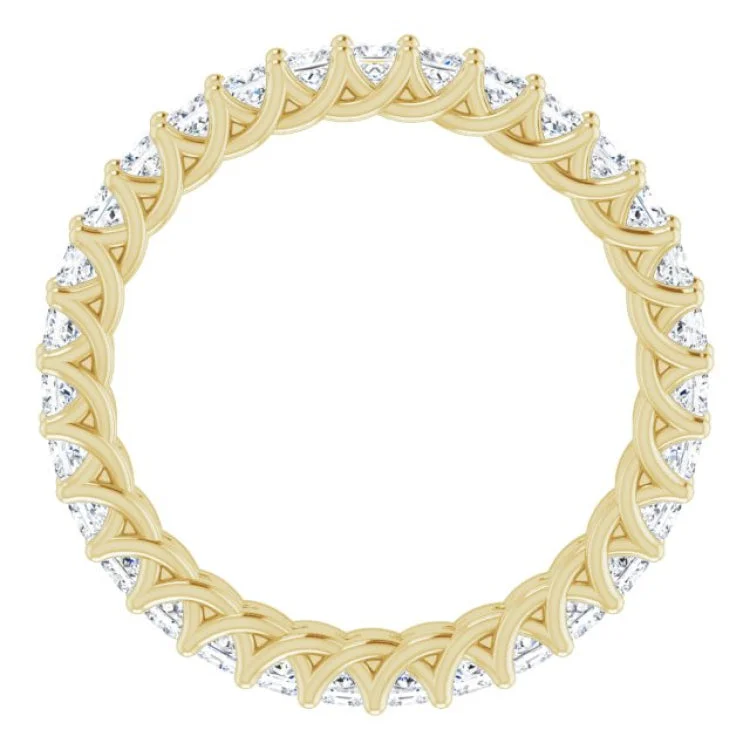 women’s gold rings-14K Yellow 1 1/2 CTW Natural Diamond Eternity Band