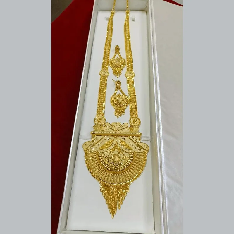 women’s pearl drop necklaces-Pari Art Jewellery Forming Long Necklace Set