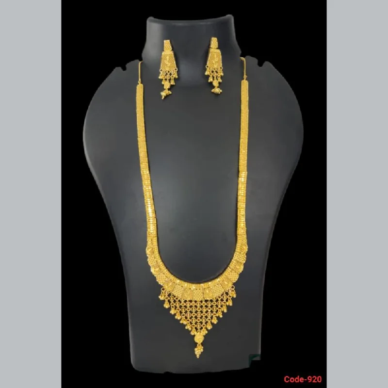 women’s cubic zirconia necklaces-Pari Art Jewellery Forming Long Necklace Set