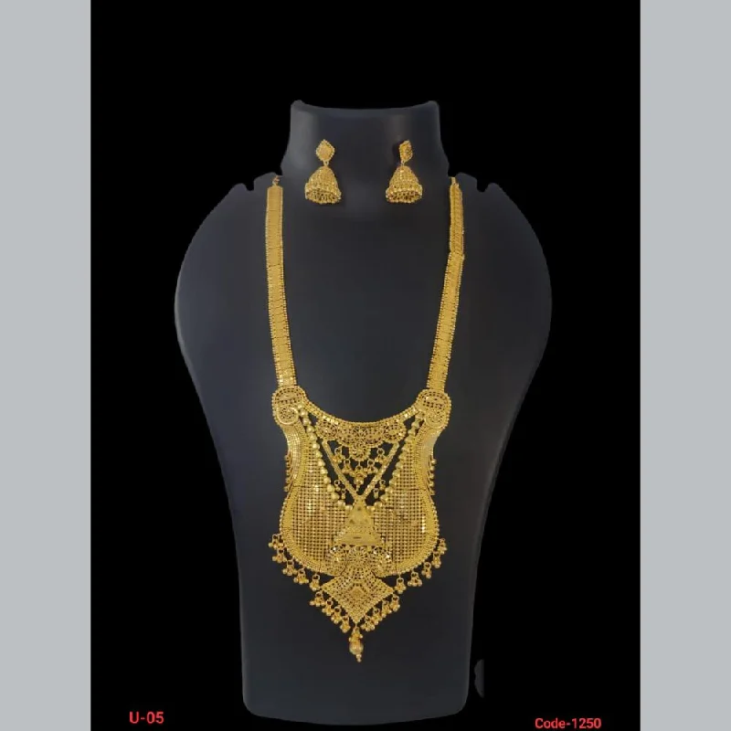 women’s gold necklaces-Pari Art Jewellery Forming Long Necklace Set