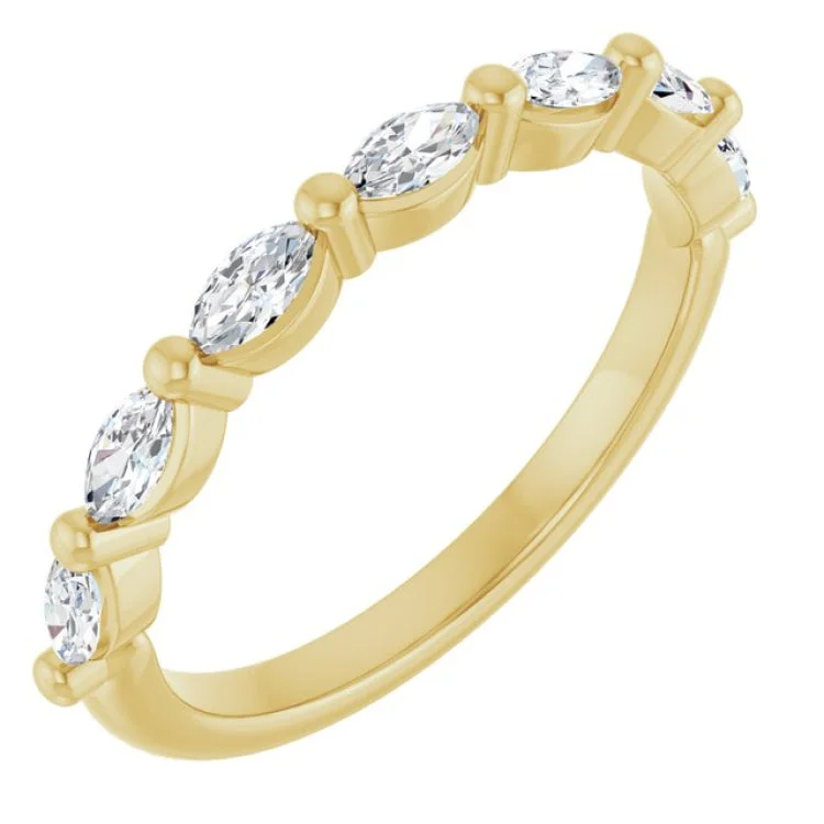 women’s engagement rings with diamonds-14K Yellow 3/8 CTW Lab-Grown Diamond Anniversary Band