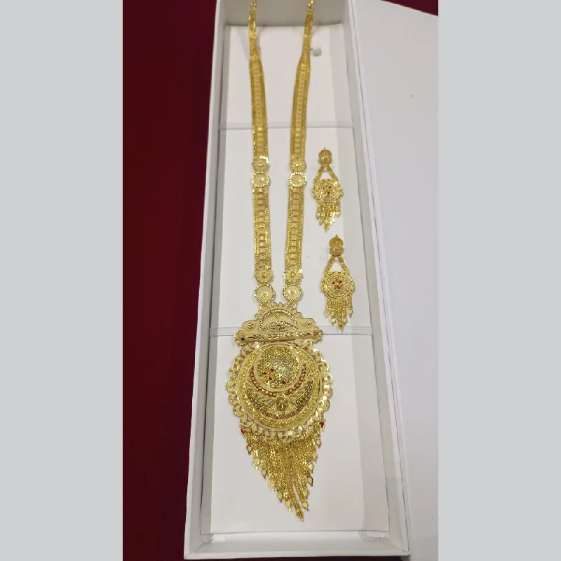 women’s diamond necklaces-Pari Art Jewellery Forming Long Necklace Set