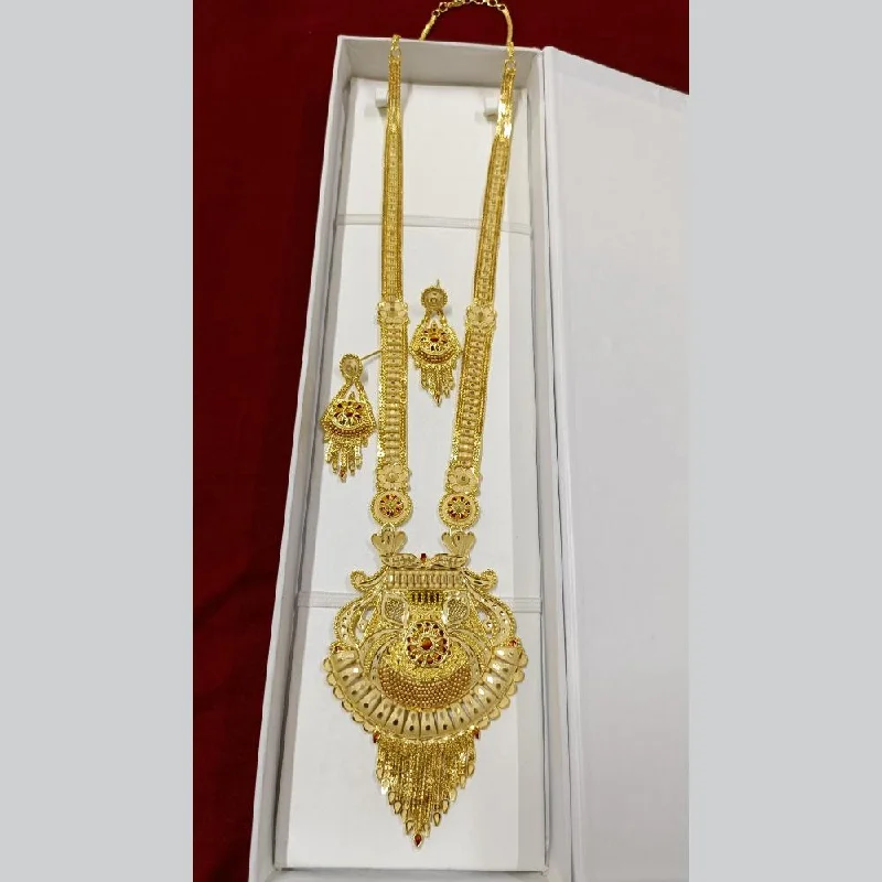 women’s long necklaces-Pari Art Jewellery Forming Long Necklace Set