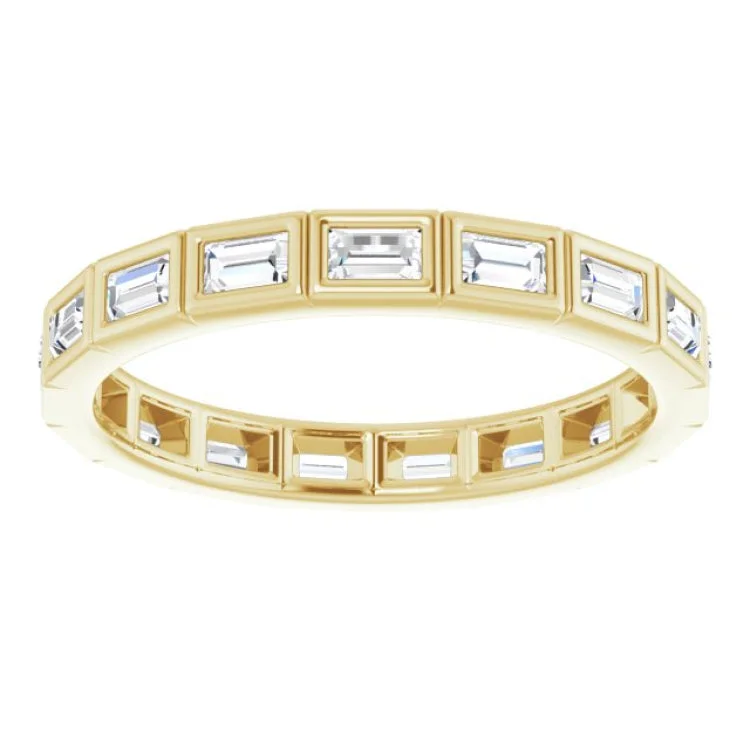 women’s zirconia rings-14K Yellow 1/3 CTW Diamond Eternity Band