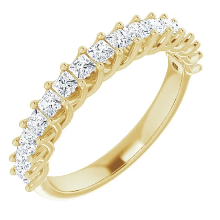 women’s gemstone engagement rings-14K Yellow 3/4 CTW Natural Diamond Anniversary Band