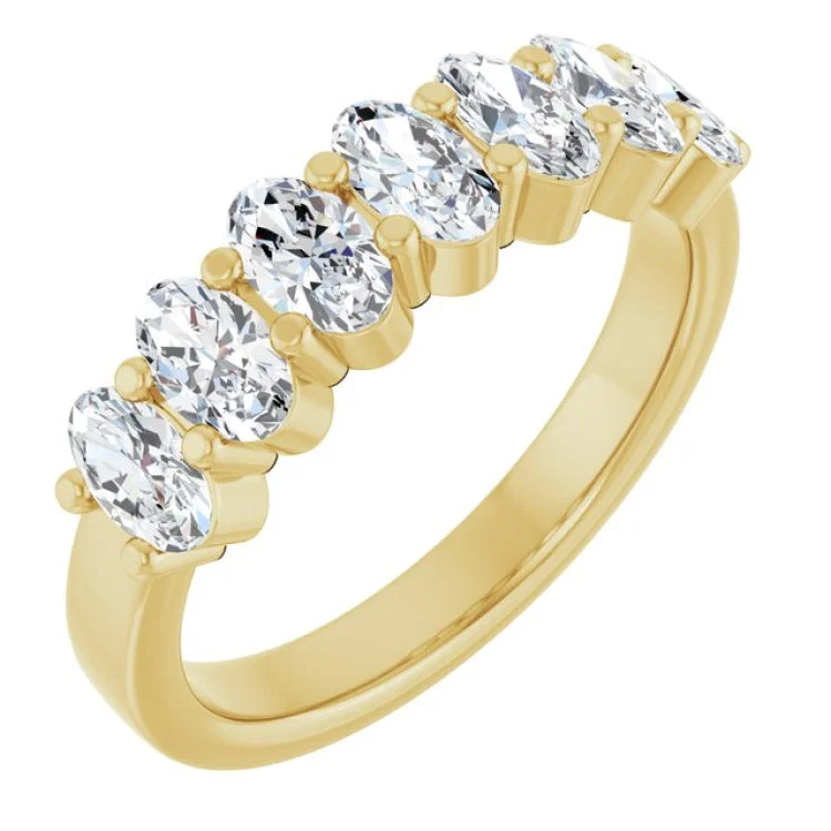 women’s ring sets-14K Yellow 1 1/3 CTW Lab-Grown Diamond Anniversary Band