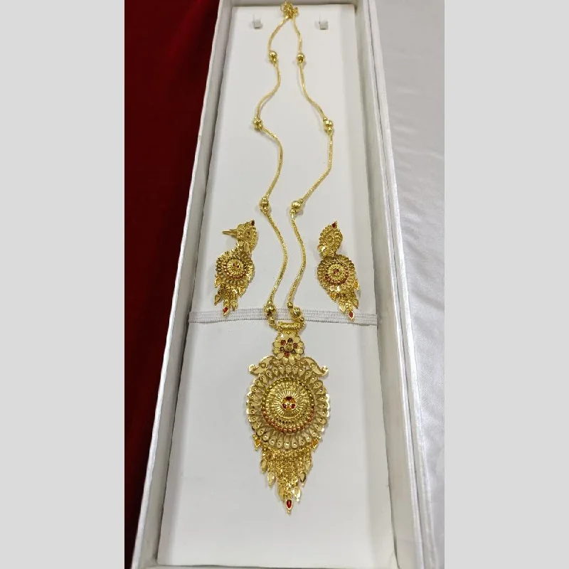 women’s luxury gold necklaces-Pari Art Jewellery Forming Long Necklace Set