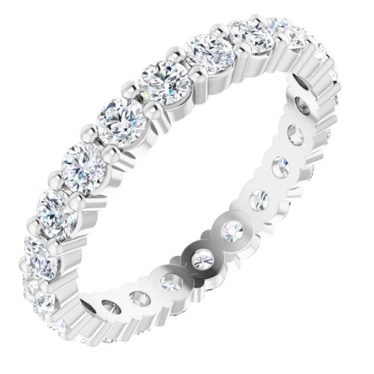 women’s unique wedding rings-Platinum 1 1/3 CTW Lab-Grown Diamond Eternity Band