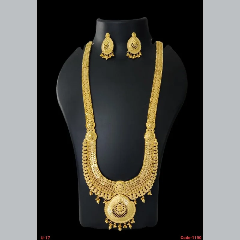 women’s gold charm necklaces-Pari Art Jewellery Forming Long Necklace Set