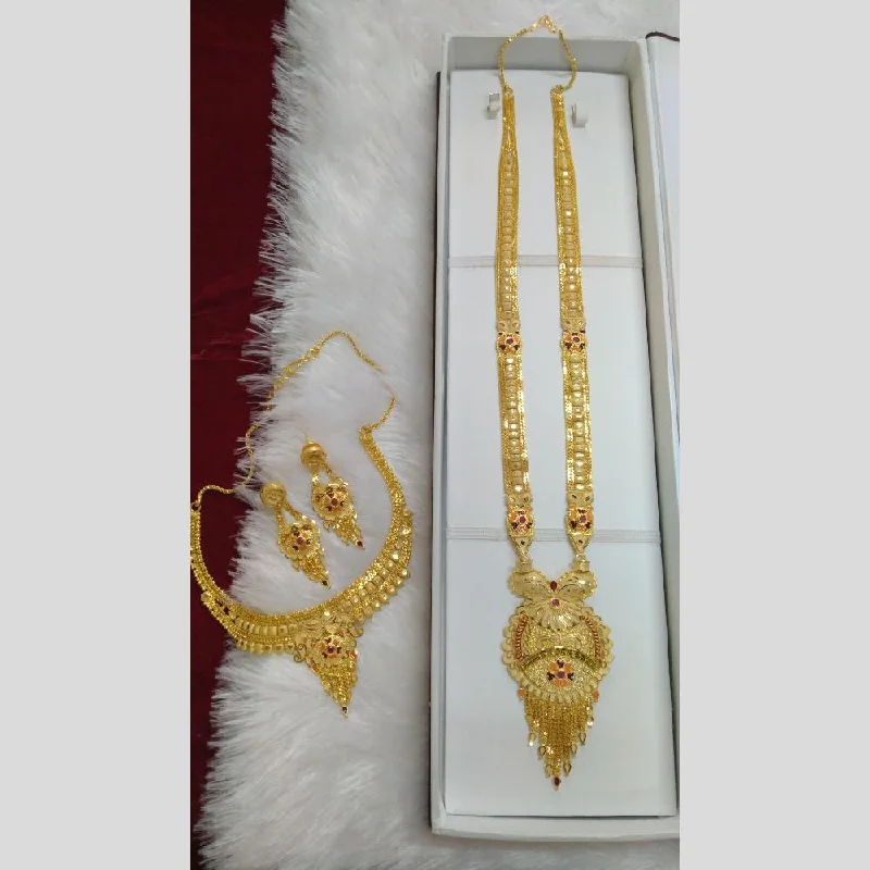 women’s infinity necklaces-Pari Art Jewellery Forming Double Necklace Set