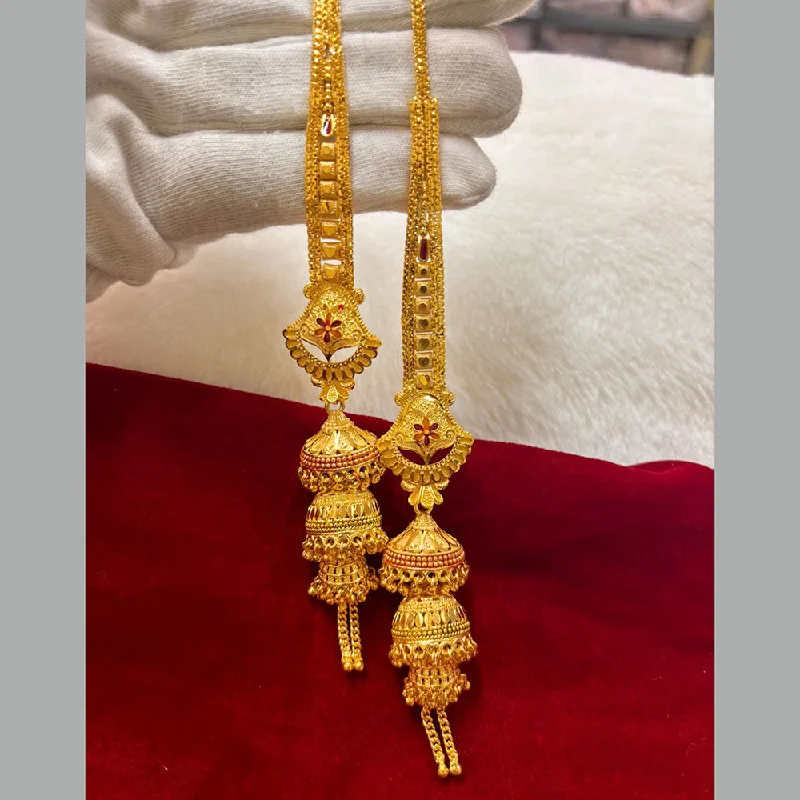 women’s luxury diamond earrings-Pari Art Jewellery Gold Forming Dangler Earrings