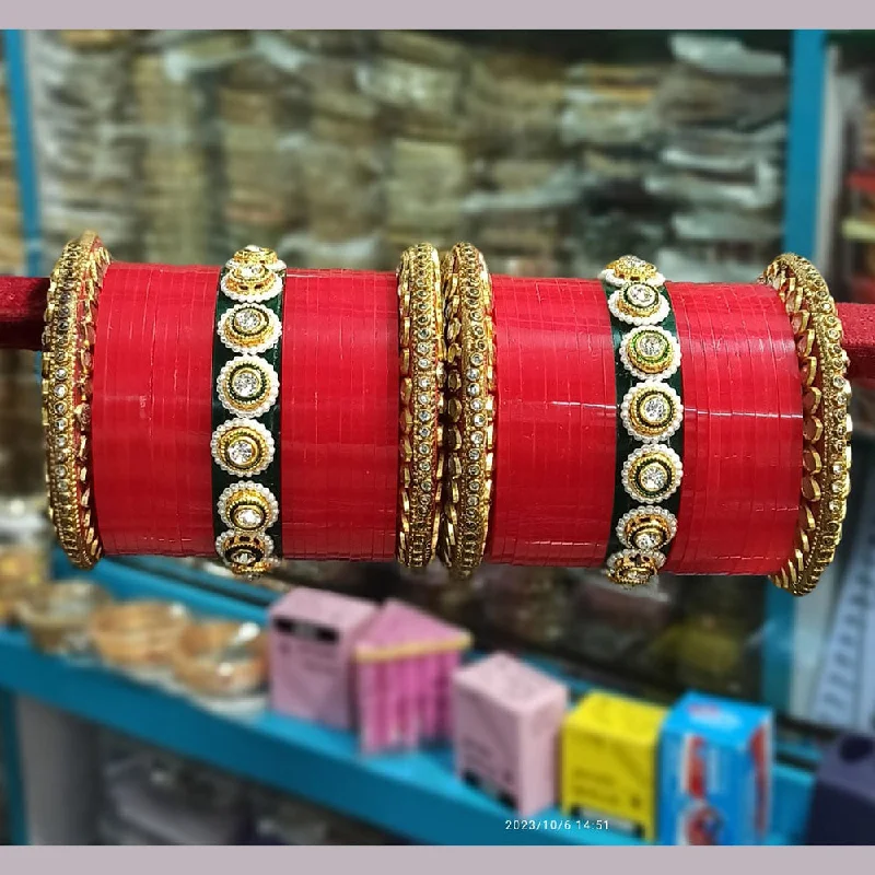 women’s custom bracelets-Manisha Jewellery Acrylic Bangles Set