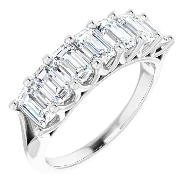 women’s pear-shaped rings-Platinum 2 1/2 CTW Natural Diamond Anniversary Band