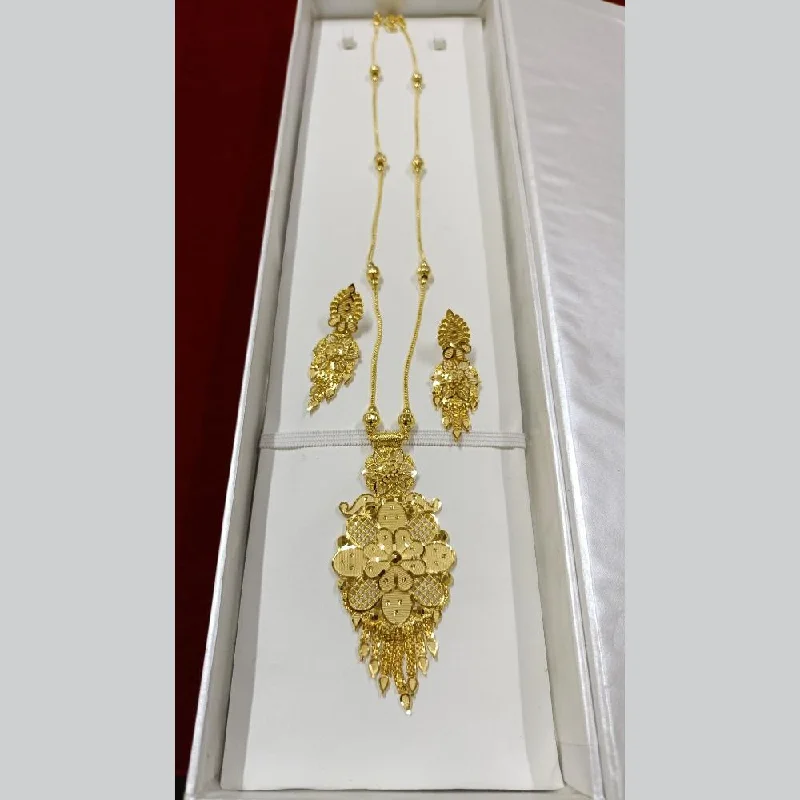 women’s double chain necklaces-Pari Art Jewellery Forming Long Necklace Set