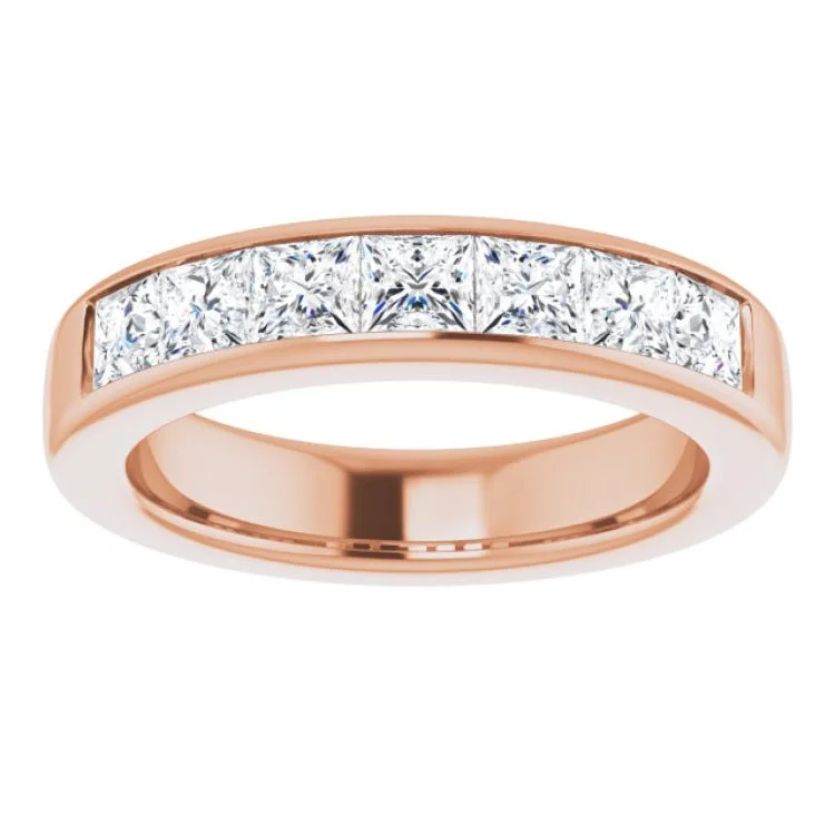 women’s designer rings-14K Rose 2 1/8 CTW Natural Diamond Band