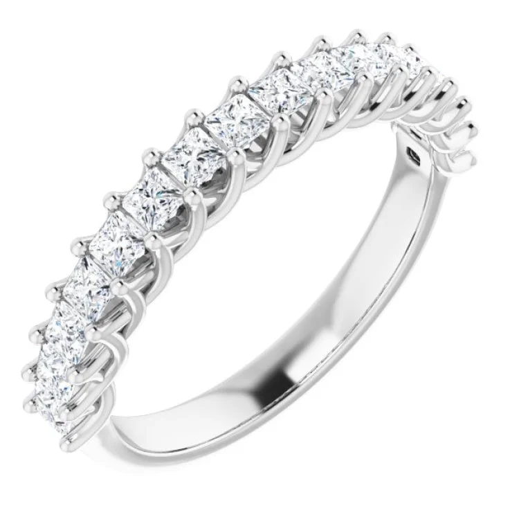 women’s antique rings-Platinum 3/4 CTW Natural Diamond Anniversary Band