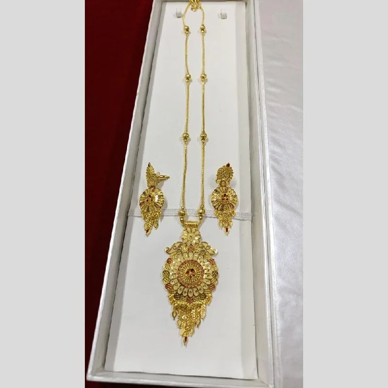 women’s diamond chain necklaces-Pari Art Jewellery Forming Long Necklace Set