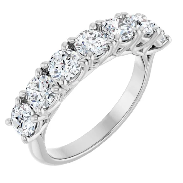 women’s wedding rings with sapphires-14K White 1 5/8 CTW Lab-Grown Diamond Anniversary Band