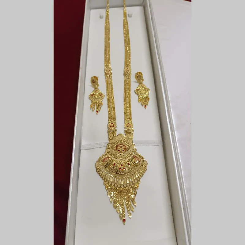 women’s choker necklaces-Pari Art Jewellery Forming Long Necklace Set