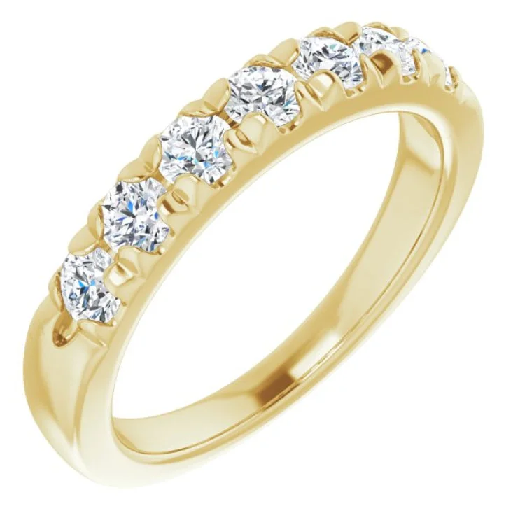 women’s emerald rings-14K Yellow 3/4 CTW Natural Diamond Anniversary Band