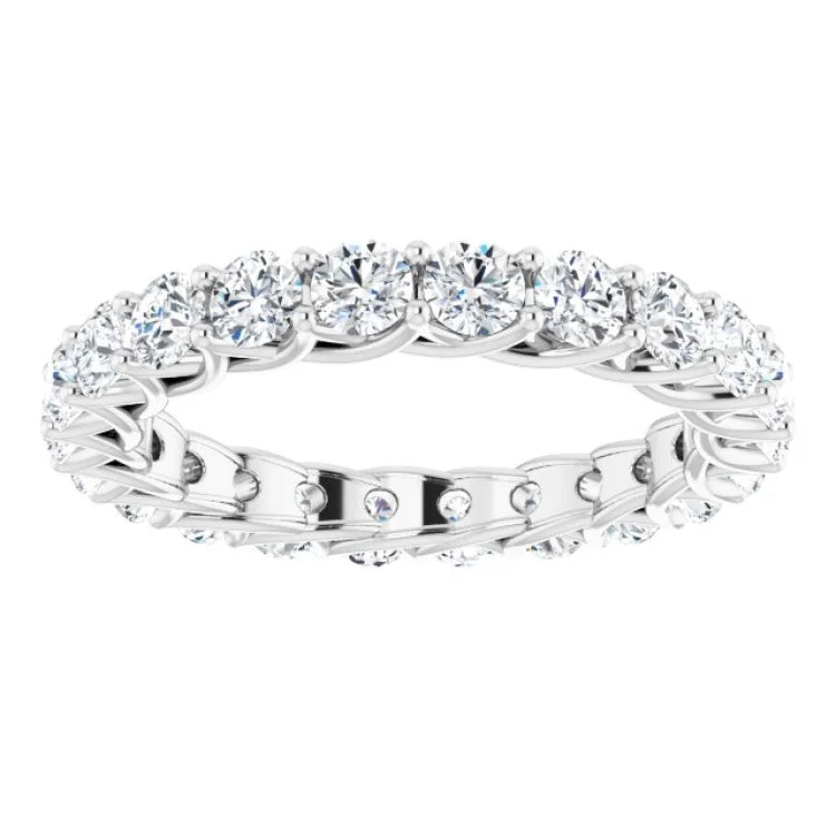 women’s anniversary rings-14K White 2 CTW Natural Diamond Eternity Band