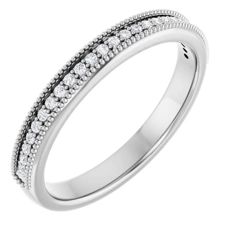 women’s gold wedding rings-14K White 1/5 CTW Lab-Grown Diamond Anniversary Band