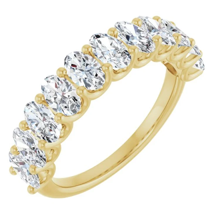 women’s diamond rings-14K Yellow 2 CTW Lab-Grown Diamond Anniversary Band