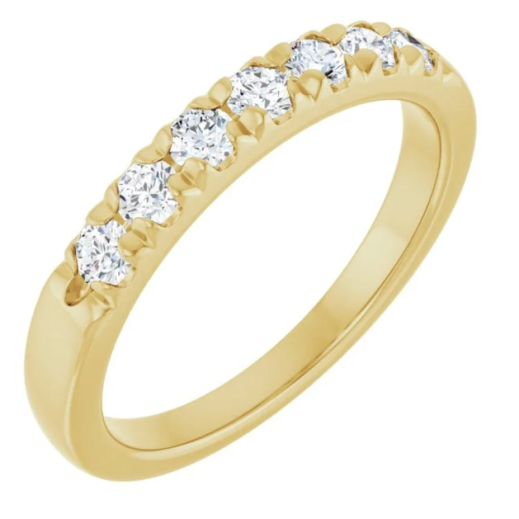 women’s adjustable rings-14K Yellow 3/8 CTW Lab-Grown Diamond Anniversary Band