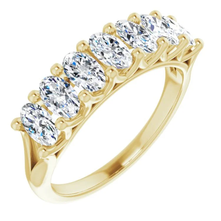 women’s unique gemstone rings-14K Yellow 1 3/4 CTW Natural Diamond Anniversary Band