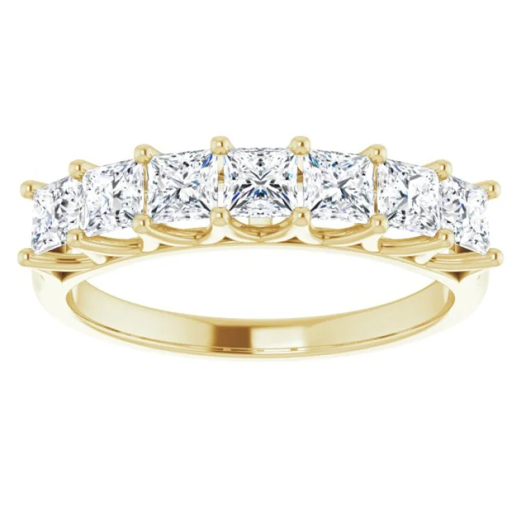 women’s vintage diamond rings-14K Yellow 1 1/8 CTW Natural Diamond Anniversary Band