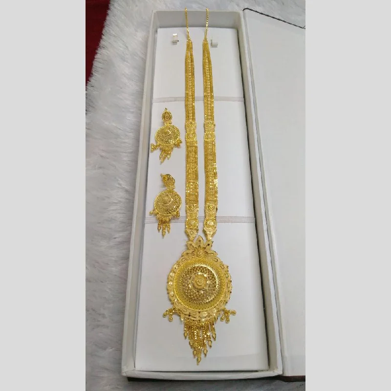 women’s long necklaces-Pari Art Jewellery Forming Long Necklace Set