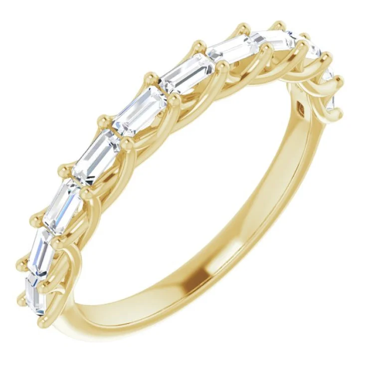 women’s halo diamond rings-14K Yellow 3/8 CTW Natural Diamond Anniversary Band