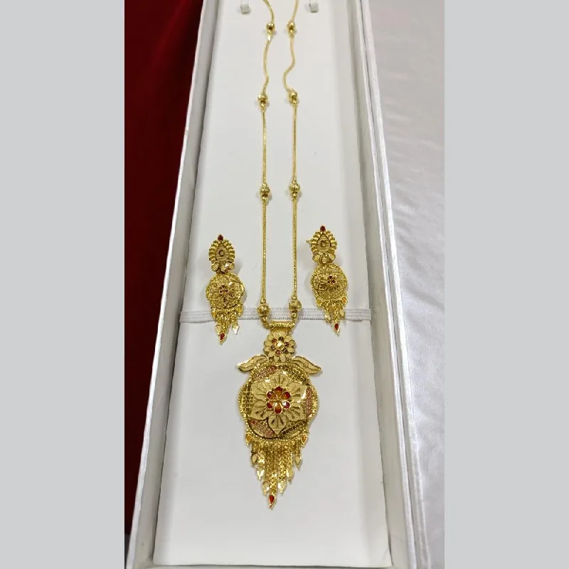 women’s celestial necklaces-Pari Art Jewellery Forming Long Necklace Set