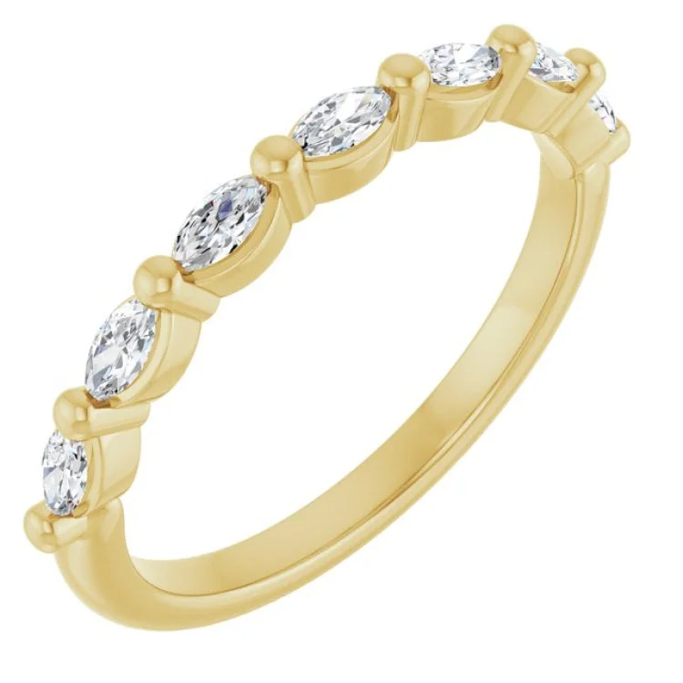 women’s fashion statement rings-14K Yellow 1/3 CTW Lab-Grown Diamond Anniversary Band