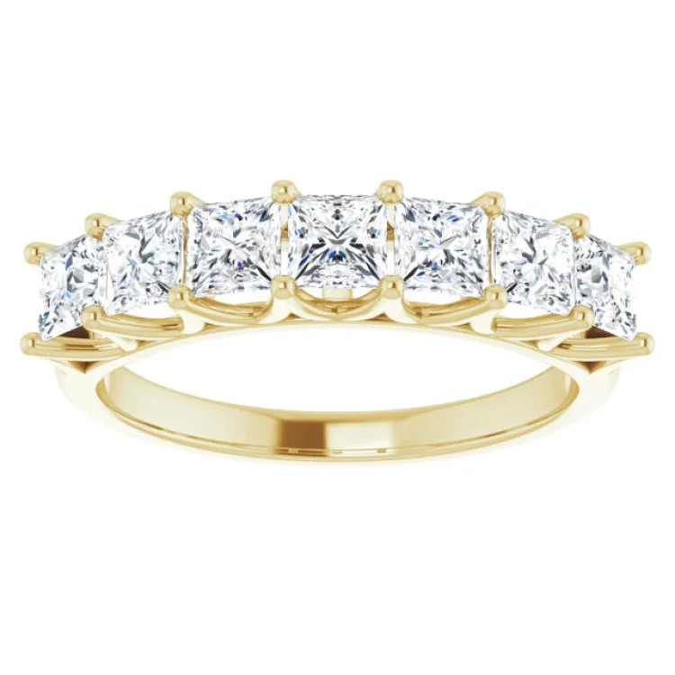 women’s designer rings-14K Yellow 1 3/8 CTW Natural Diamond Anniversary Band