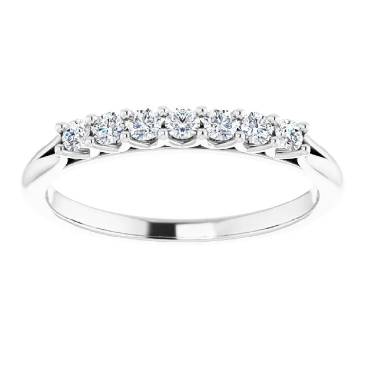 women’s anniversary rings-Platinum 1/5 CTW Natural Diamond Anniversary Band