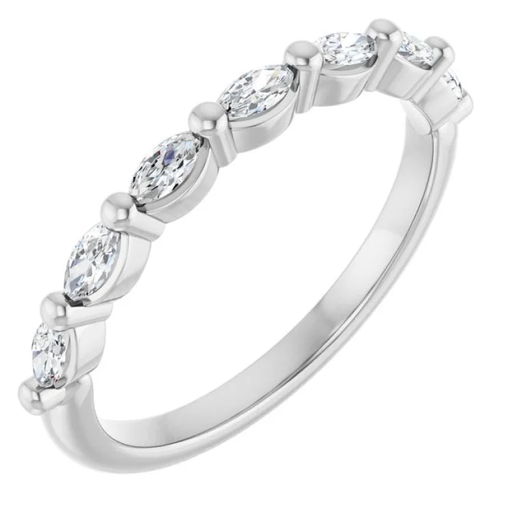 women’s platinum rings-14K White 1/3 CTW Lab-Grown Diamond Anniversary Band