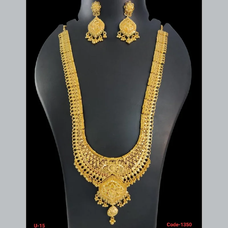 women’s luxury gold necklaces-Pari Art Jewellery Forming Long Necklace Set