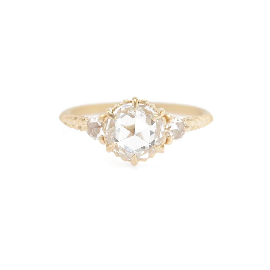 women’s gold engagement rings-Evergreen 3-Stone Diamond Ring