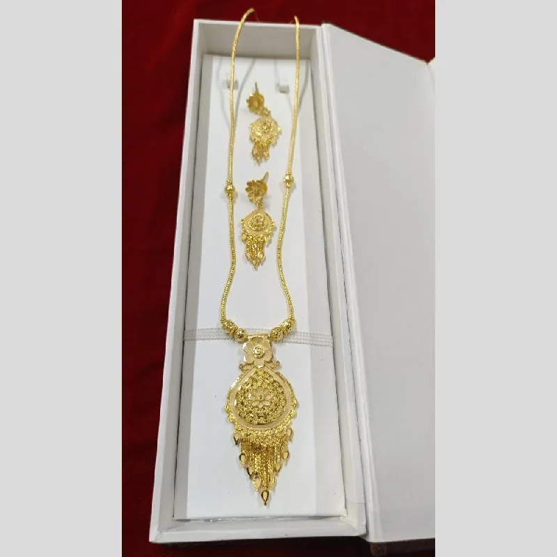 women’s diamond pendant necklaces-Pari Art Jewellery Forming Long Necklace Set