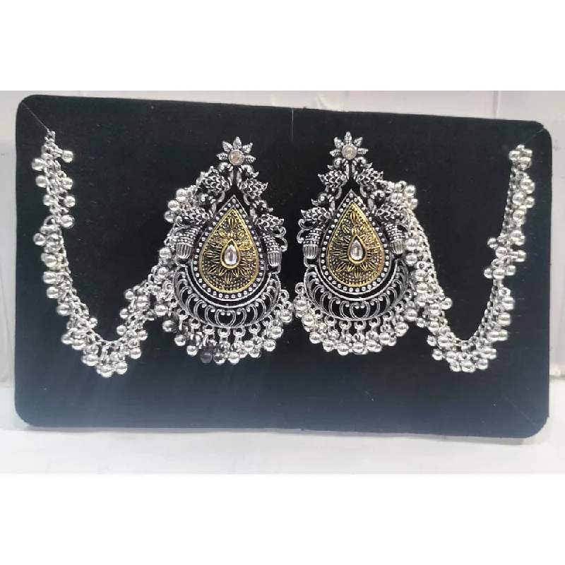 women’s drop earrings-Manisha Jewellery Oxidised Plated Kanchain Dangler Earrings